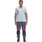 Logózott V-nyakú póló NOYO ESD