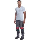 Logózott V-nyakú póló NOYO ESD