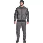 Logózott kapucnis kardigán CREMORNE