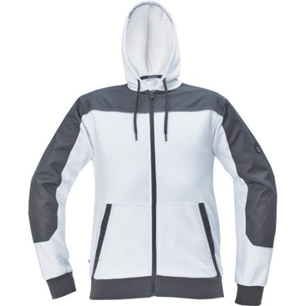 Logózott kapucnis kardigán CREMORNE