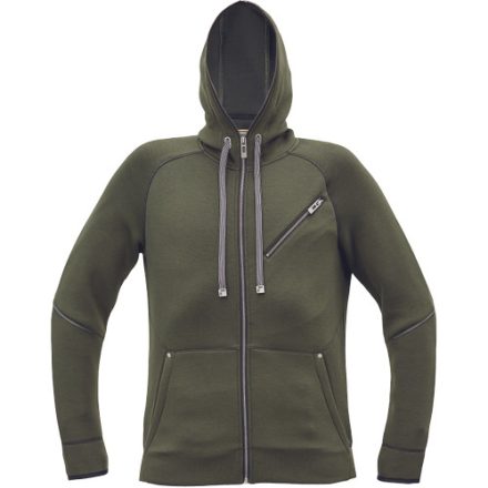 Logózott kapucnis kardigán NEURUM