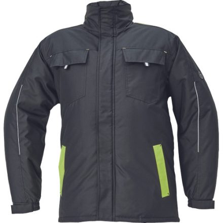 MAX VIVO télikabát fekete/sárga 4XL