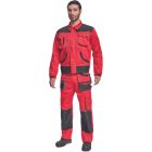 FF HANS kabát piros/antracit 48