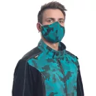 NEURU CAMOU face mask petrol kék -