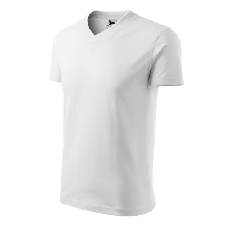 Logózott unisex póló V-neck