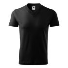 Logózott unisex póló V-neck