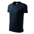Logózott unisex póló V-neck