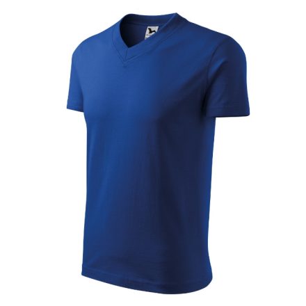 Logózott unisex póló V-neck