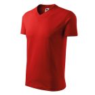 Logózott unisex póló V-neck
