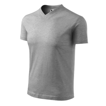 Logózott unisex póló V-neck