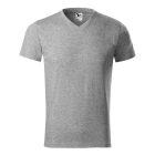 Logózott unisex póló Heavy V-neck