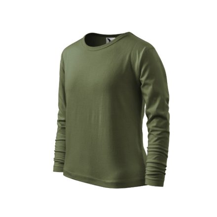 Fit-T LS póló gyerek khaki 146 cm/10 éves