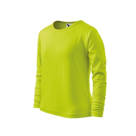 Fit-T LS póló gyerek lime 122 cm/6 éves