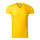 Logózott férfi póló Slim Fit V-neck