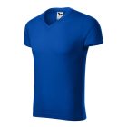 Logózott férfi póló Slim Fit V-neck