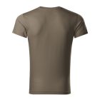 Logózott férfi póló Slim Fit V-neck