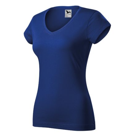 Fit V-neck póló női királykék XS