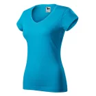 Logózott női póló Fit V-neck