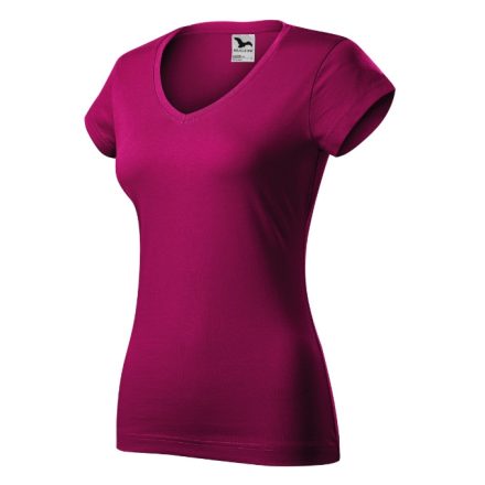 Fit V-neck póló női fukszia XL