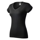 Logózott női póló Fit V-neck