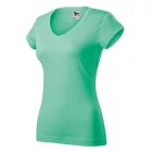 Logózott női póló Fit V-neck