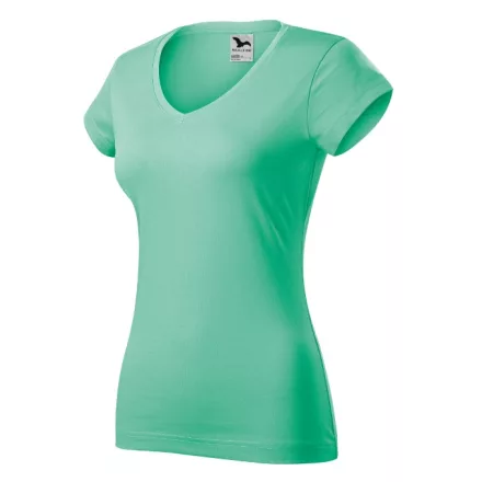 Logózott női póló Fit V-neck