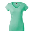 Logózott női póló Fit V-neck