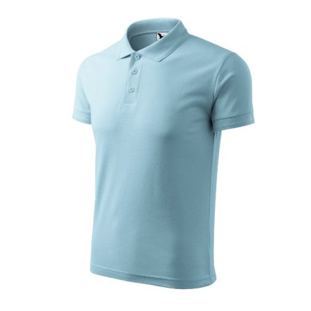 Pique Polo galléros póló férfi égszínkék 4XL