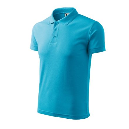 Pique Polo galléros póló férfi türkiz 3XL