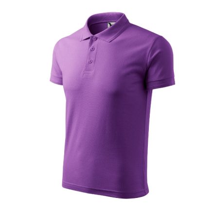 Pique Polo galléros póló férfi lila 3XL