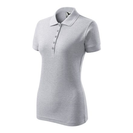 Pique Polo galléros póló női világosszürke melírozott 2XL