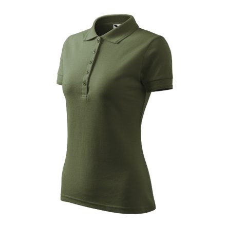 Pique Polo galléros póló női khaki S