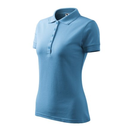 Pique Polo galléros póló női azúrkék 2XL