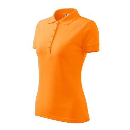 Pique Polo galléros póló női mandarinsárga 2XL