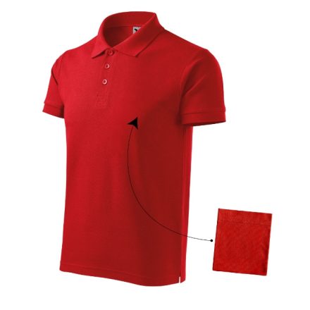Cotton galléros póló férfi piros 2XL