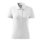 Logózott galléros női póló Cotton