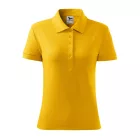 Logózott galléros női póló Cotton