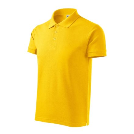 Cotton Heavy galléros póló férfi sárga 2XL