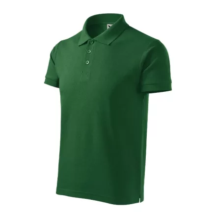 Logózott galléros férfi póló Cotton Heavy