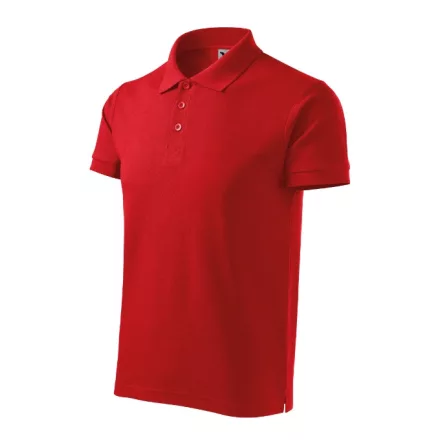 Logózott galléros férfi póló Cotton Heavy
