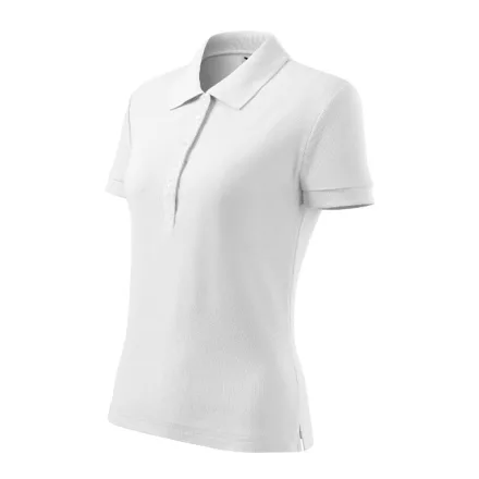 Logózott galléros női póló Cotton Heavy