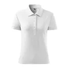 Logózott galléros női póló Cotton Heavy