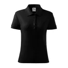 Logózott galléros női póló Cotton Heavy