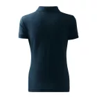 Logózott galléros női póló Cotton Heavy