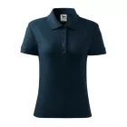 Logózott galléros női póló Cotton Heavy