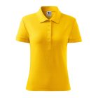 Logózott galléros női póló Cotton Heavy