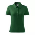 Logózott galléros női póló Cotton Heavy