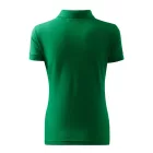 Logózott galléros női póló Cotton Heavy