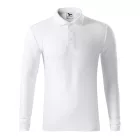Logózott galléros férfi póló Pique Polo LS