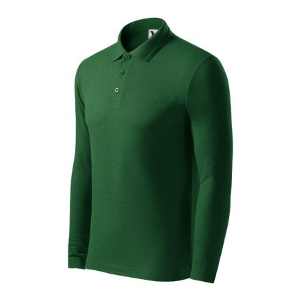 Pique Polo LS galléros póló férfi üvegzöld 3XL